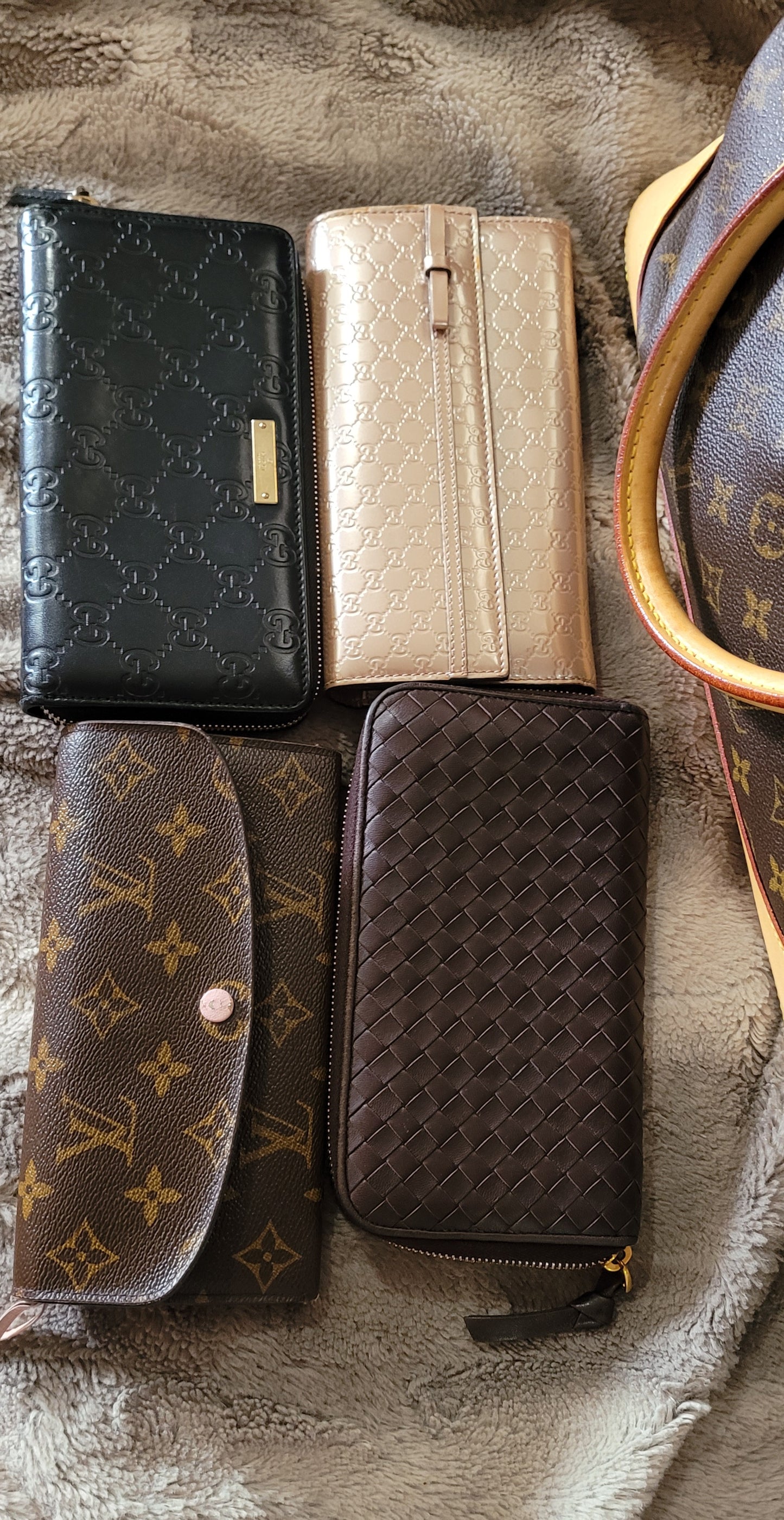 Preowned Bundle of Louis Vuitton, Gucci and Bottega
