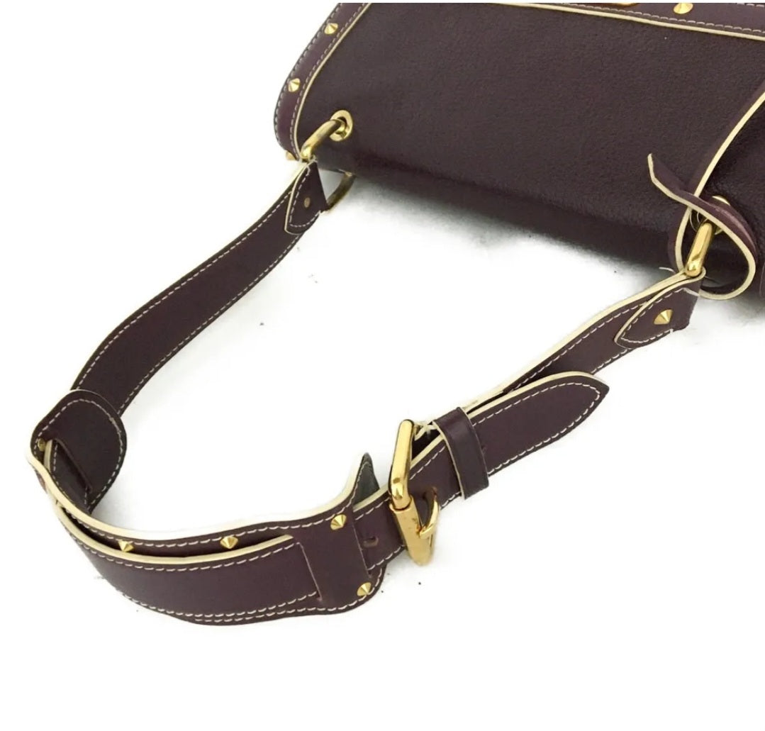 Louis Vuitton Tarentue Prune Suhari Leather Shoulder Bag