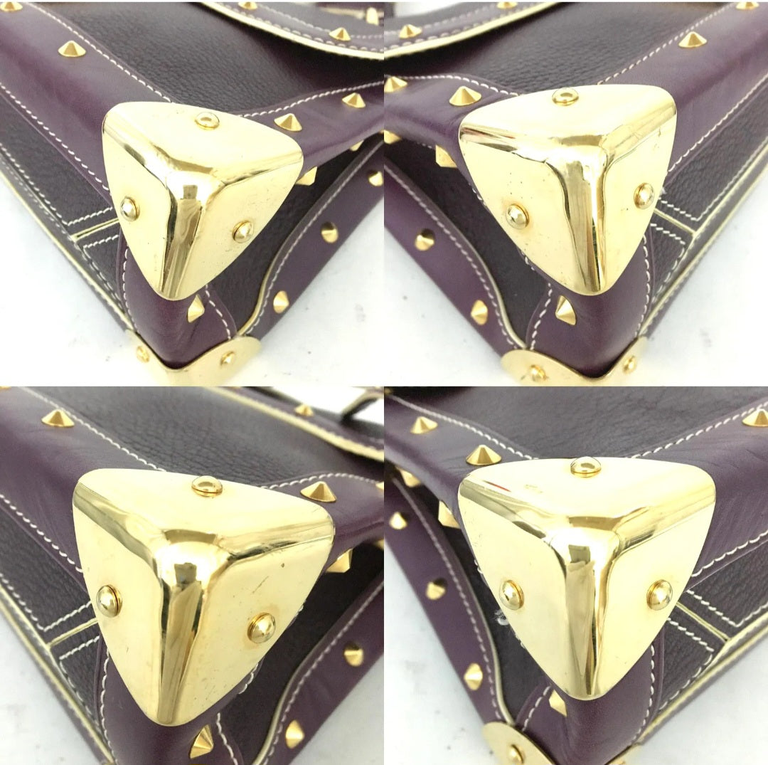Louis Vuitton Tarentue Prune Suhari Leather Shoulder Bag
