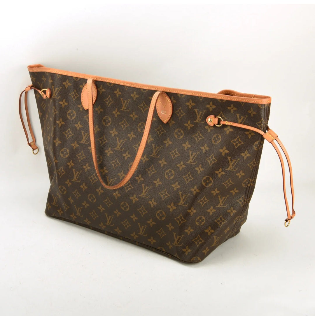 Preowned Louis Vuitton Neverfull GM Tote W/Pouch