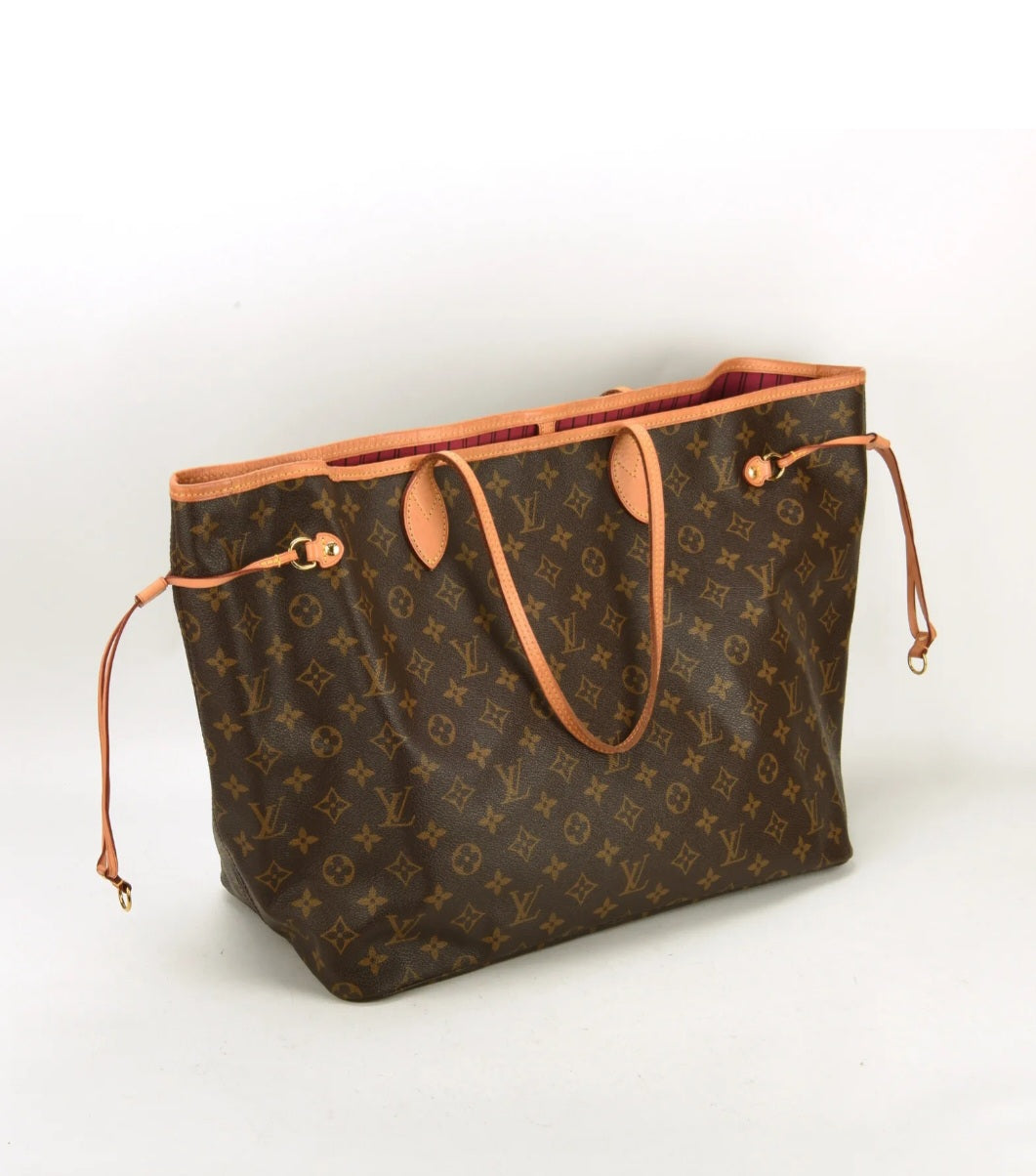 Preowned Louis Vuitton Neverfull GM Tote W/Pouch