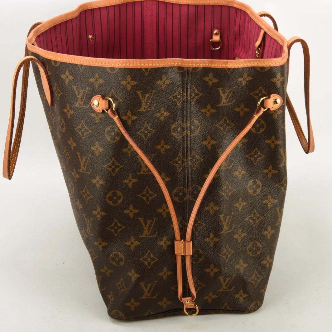 Preowned Louis Vuitton Neverfull GM Tote W/Pouch
