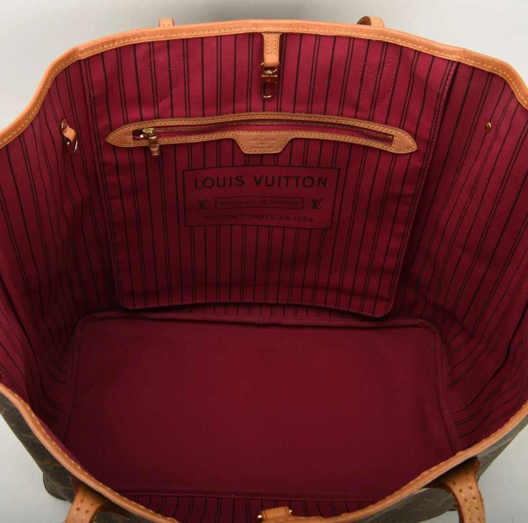 Preowned Louis Vuitton Neverfull GM Tote W/Pouch