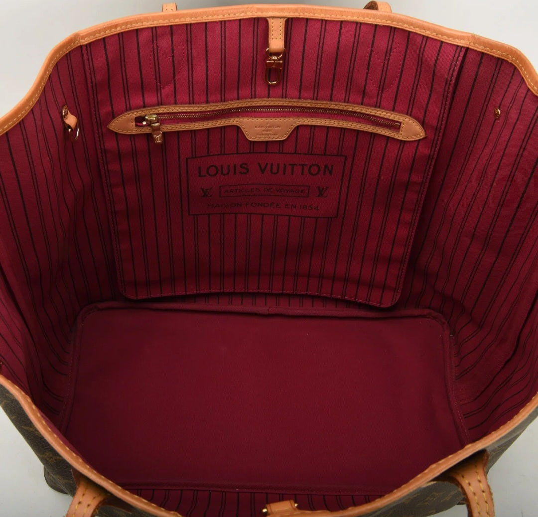Preowned Louis Vuitton Neverfull GM Tote W/Pouch