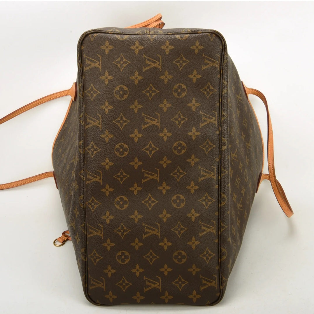Louis Vuitton Neverfull Monogram GM Tote Large Shopping Bag Pouch Clutch