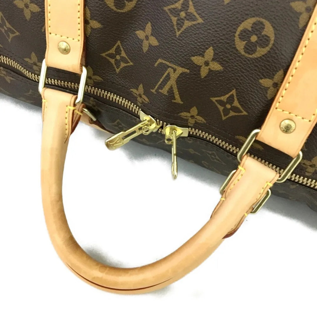 Preowned Louis Vuitton Monogram Keepall 55 Boston Travel Hand Bag