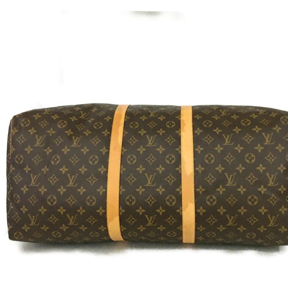 Preowned Louis Vuitton Monogram Keepall 55 Boston Travel Hand Bag