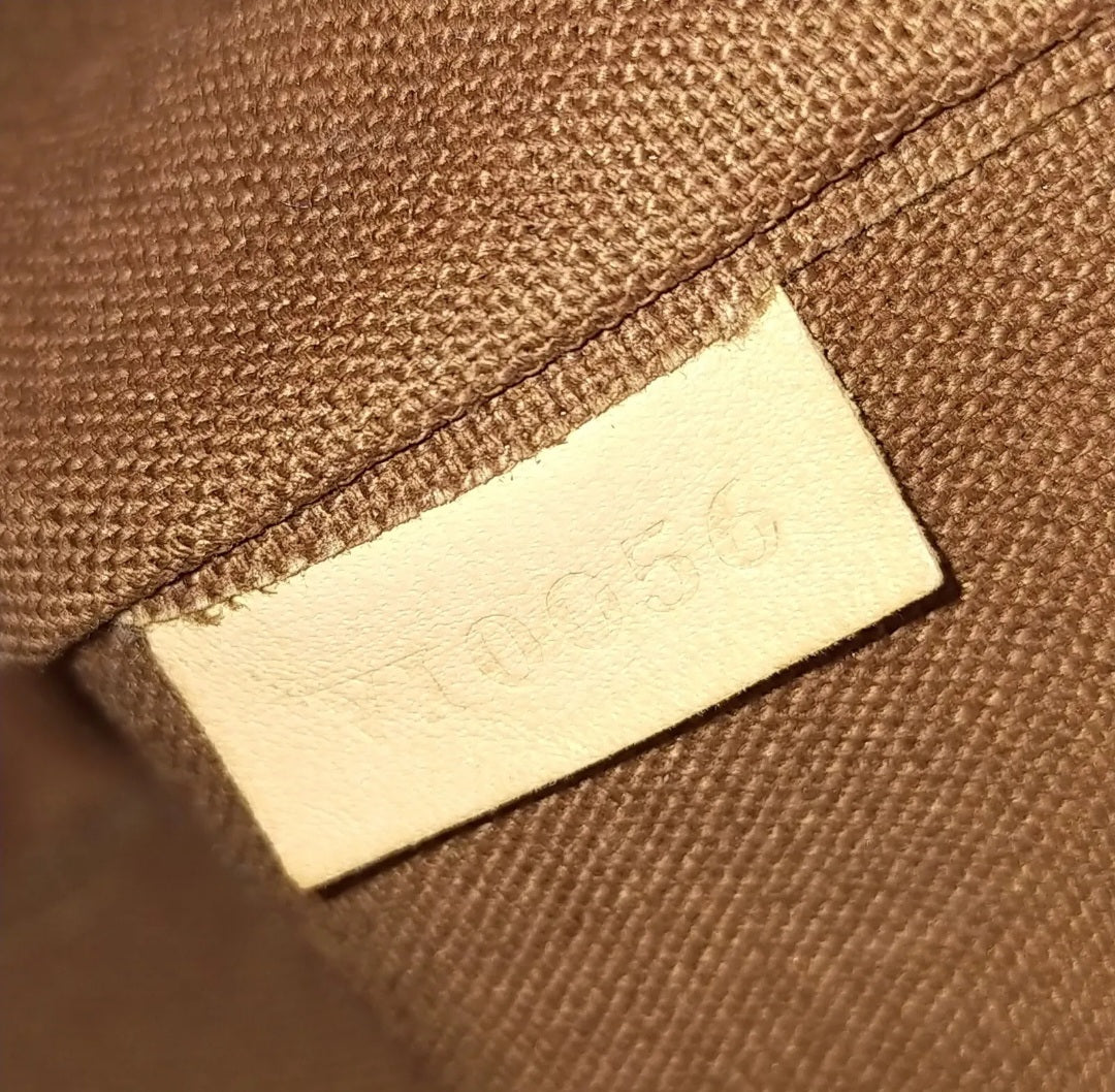 Preowned Louis Vuitton LV Tote Bag Lockit Vertical Brown Monogram Handbag