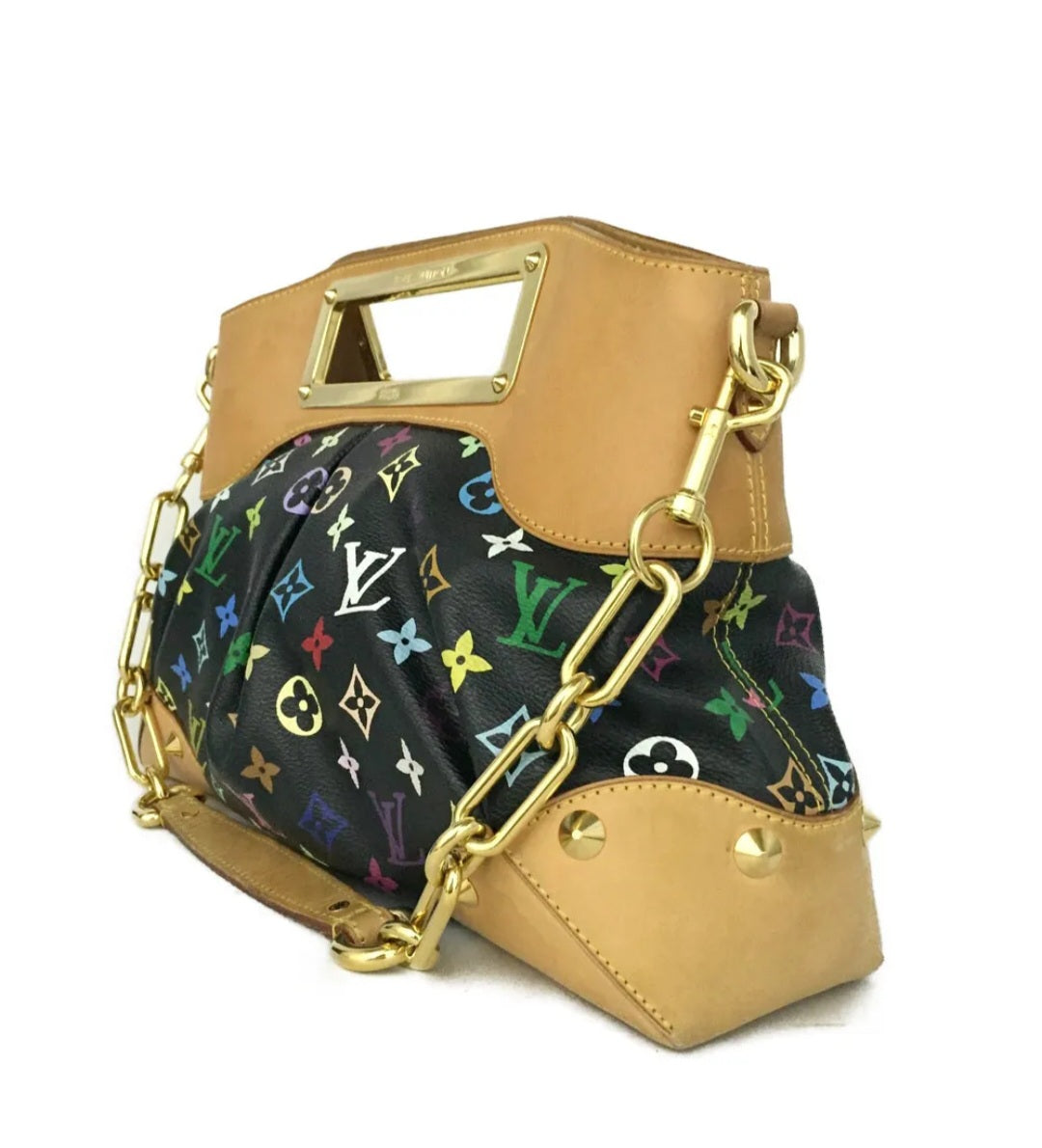 Preowned Louis Vuitton Monogram Multicolor Judy MM 2Way Chain Hand Bag