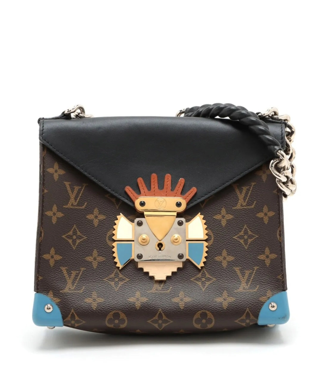 Preowned Louis Vuitton Monogram Pochette Mask GM
