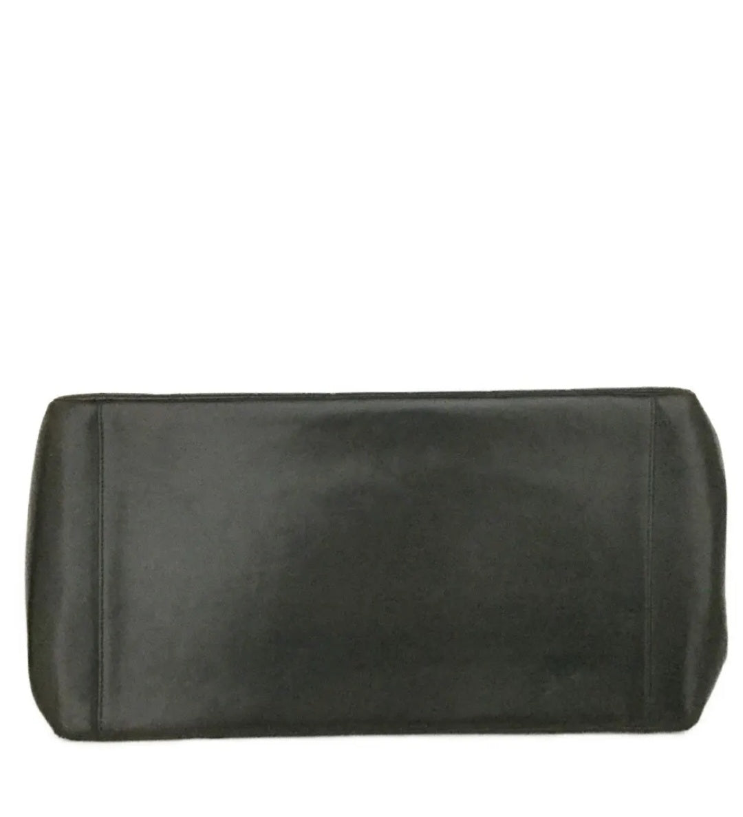 Preowned CHANEL CC Logo Lambskin Chain Tote Hand Bag Black
