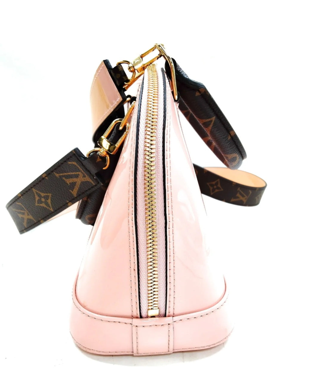 Preowned Vintage Louis Vuitton vernis Monogram Alma BB Shoulder Bag