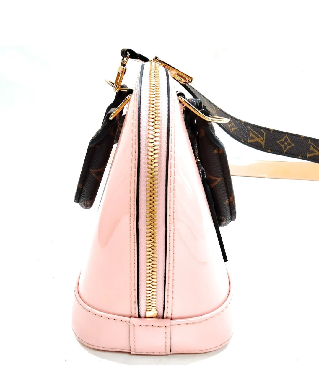 Preowned Vintage Louis Vuitton vernis Monogram Alma BB Shoulder Bag