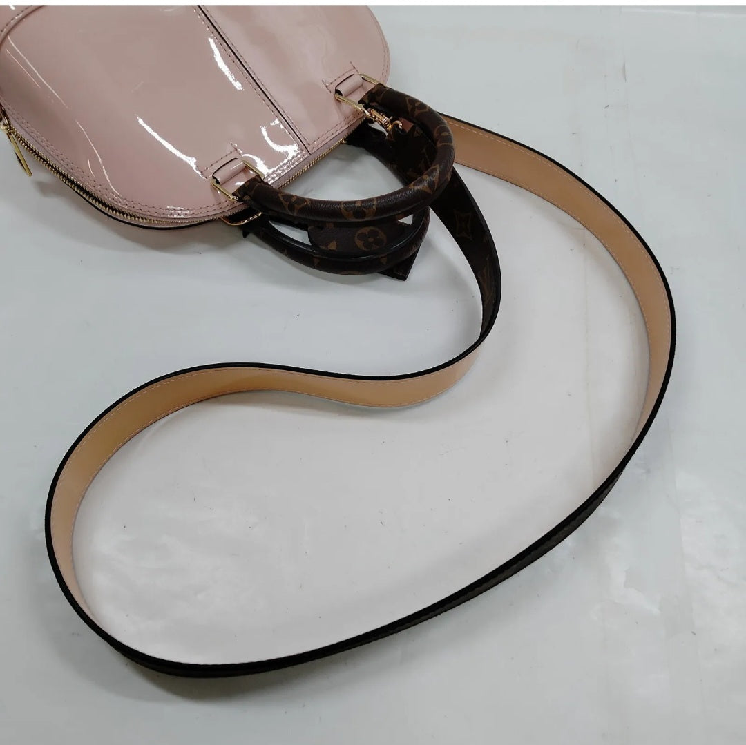 Preowned Vintage Louis Vuitton vernis Monogram Alma BB Shoulder Bag