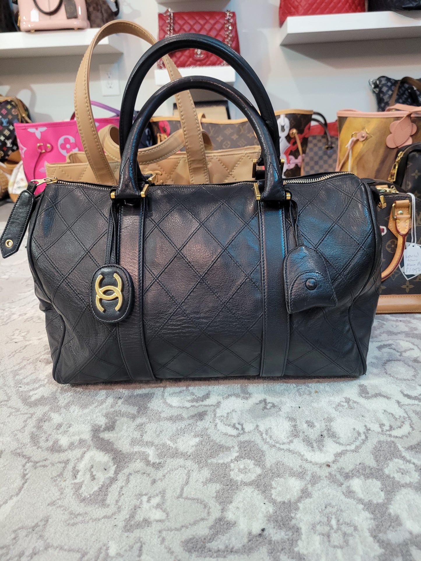 Pre-owned chanel Boston bag