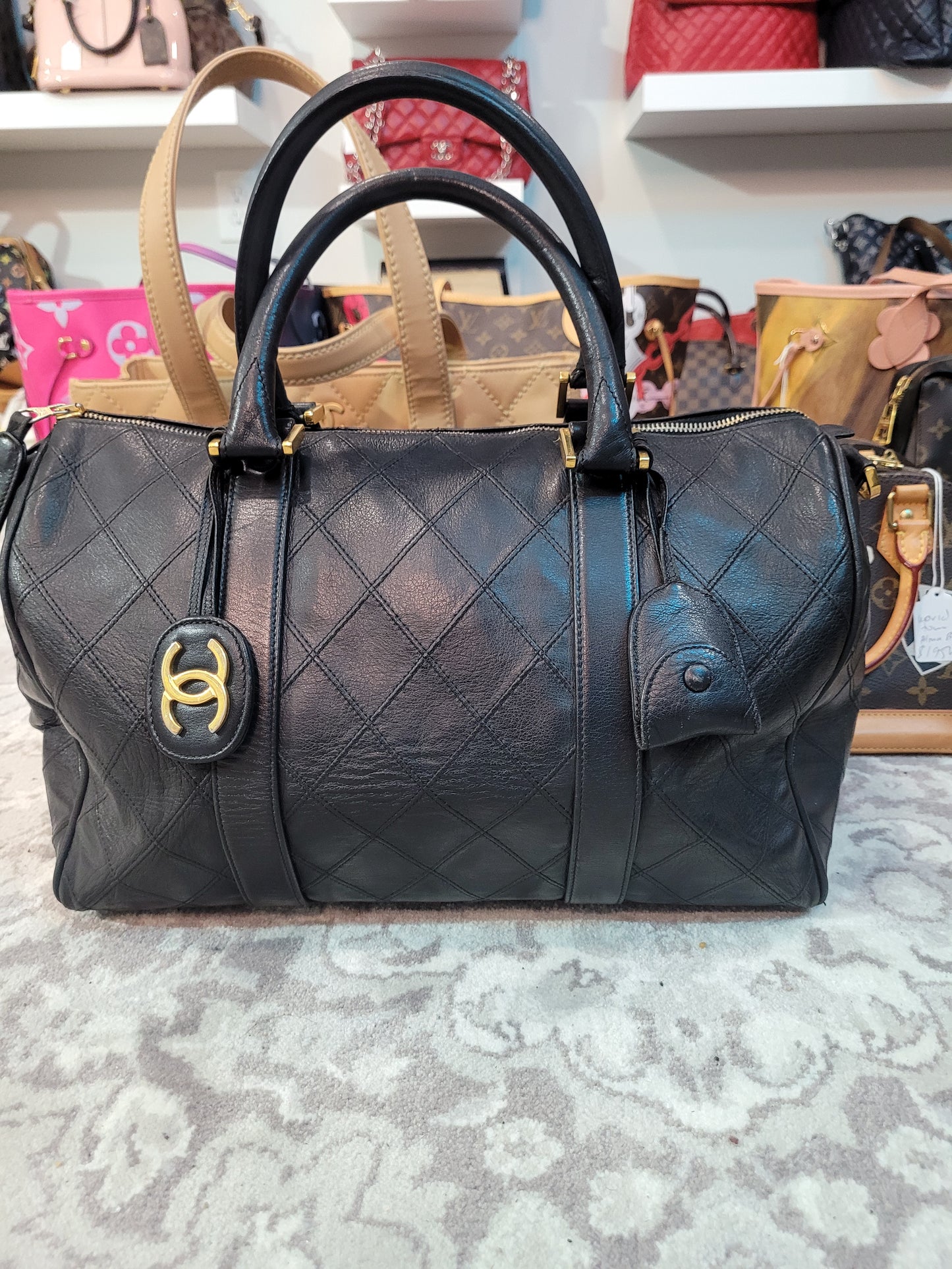 Pre-owned chanel Boston bag