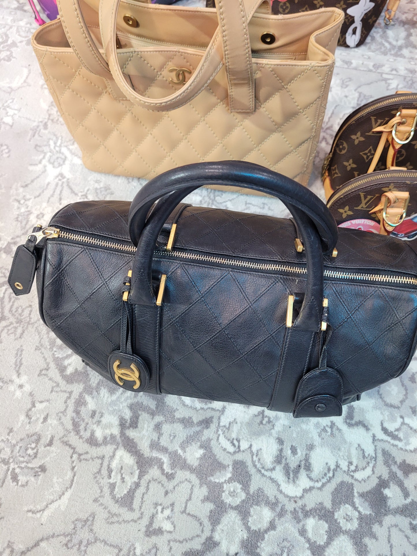 Pre-owned chanel Boston bag