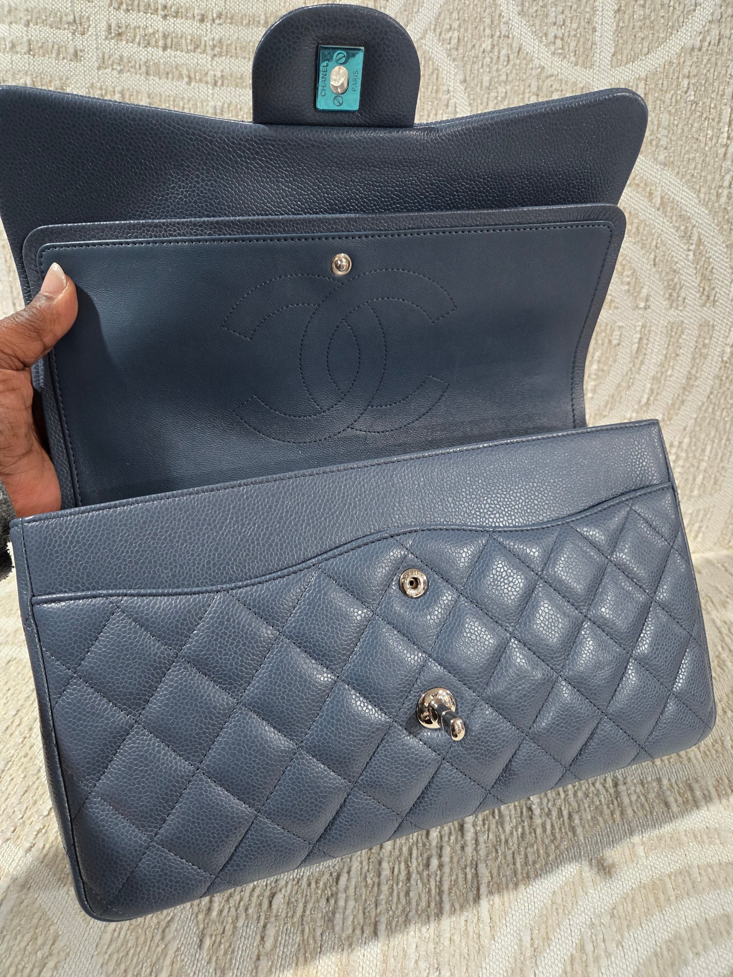 Pre-owned Chanel jumbo double flap Shoulder crossbody bag