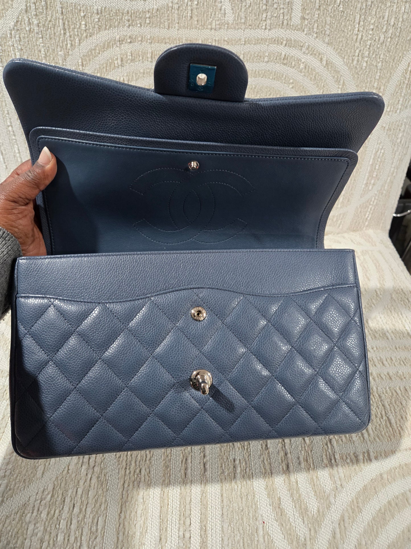 Pre-owned Chanel jumbo double flap Shoulder crossbody bag