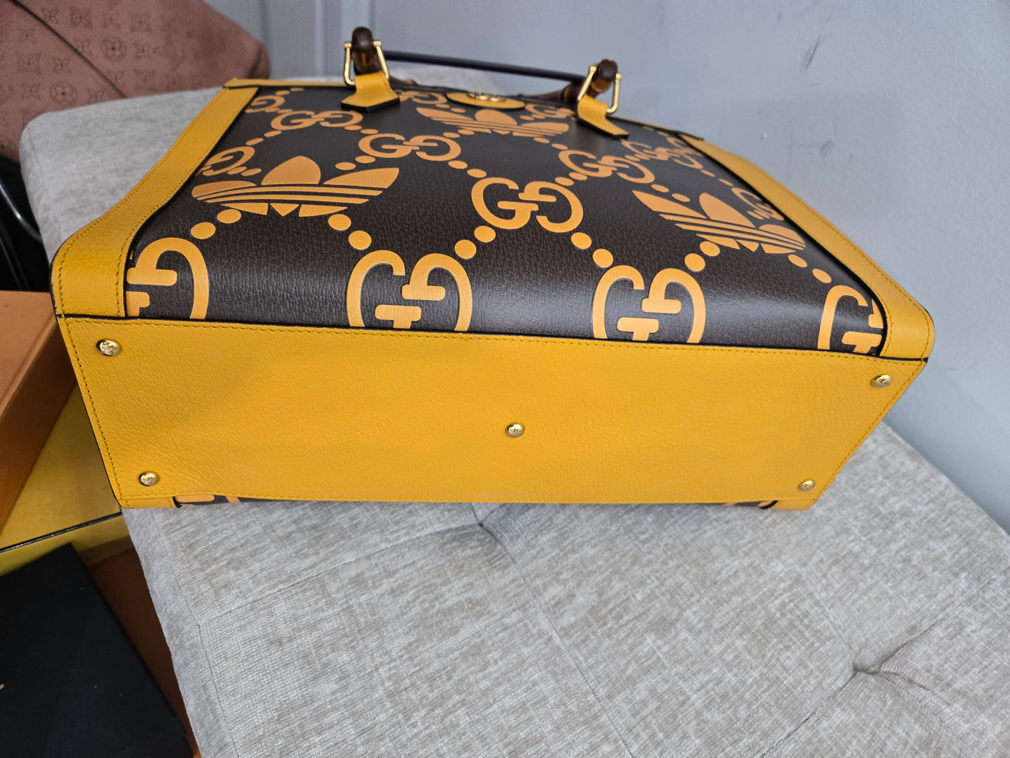 Pre-owned Gucci Adidas collaboration limited edition tote bag