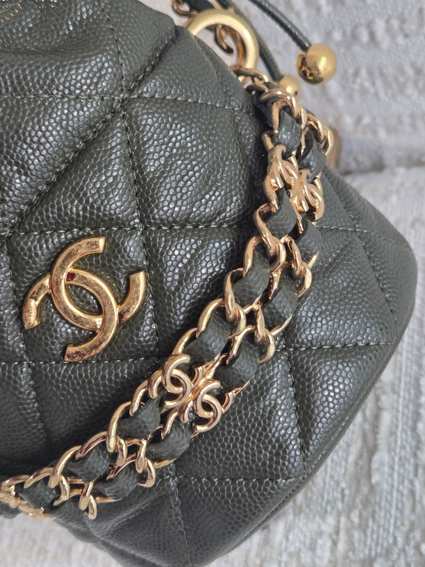 Chanel mini crossbody Caviar bag