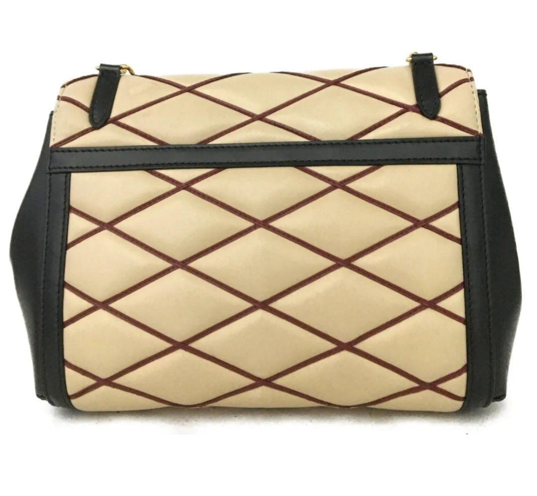 Preowned Louis Vuitton Malletage Pochette Flap Leather Shoulder Tote Bag