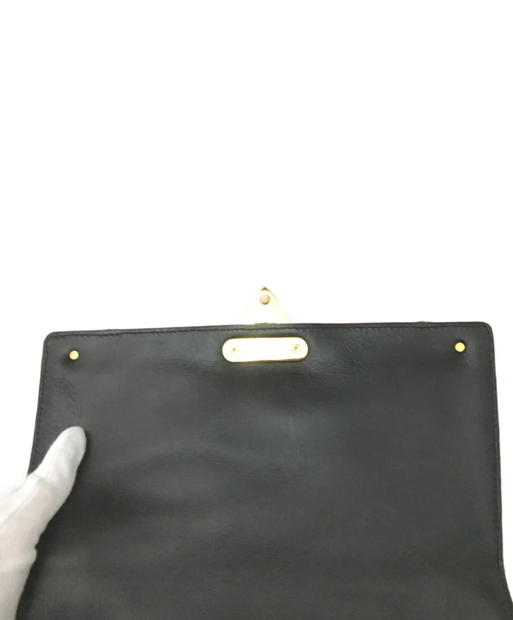 Preowned Louis Vuitton Malletage Pochette Flap Leather Shoulder Tote Bag