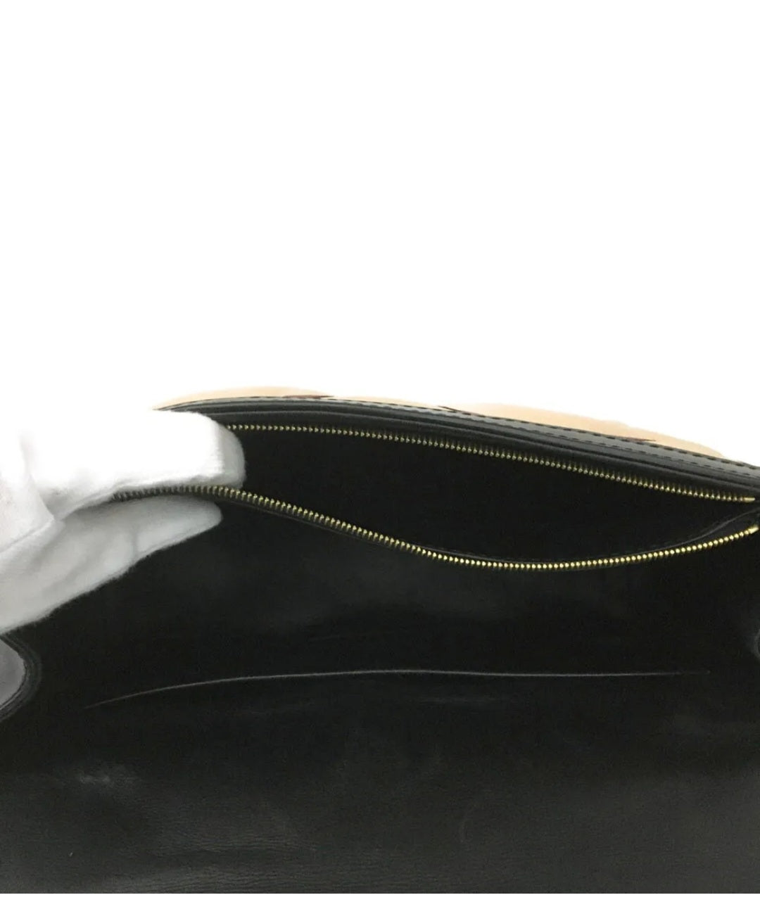 Preowned Louis Vuitton Malletage Pochette Flap Leather Shoulder Tote Bag