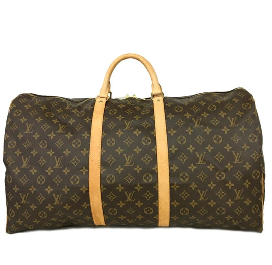 Preowned Louis Vuitton Monogram Keepall 55 Boston Travel Hand Bag