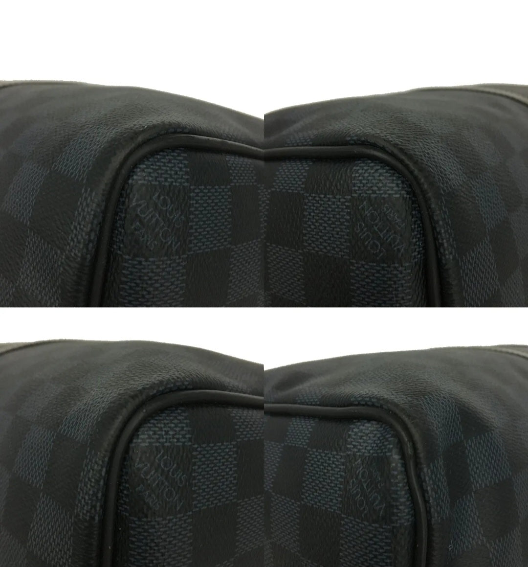 Preowned Louis Vuitton Damier Cobalt Keepall Bandouliere 45 Boston Travel Hand Bag