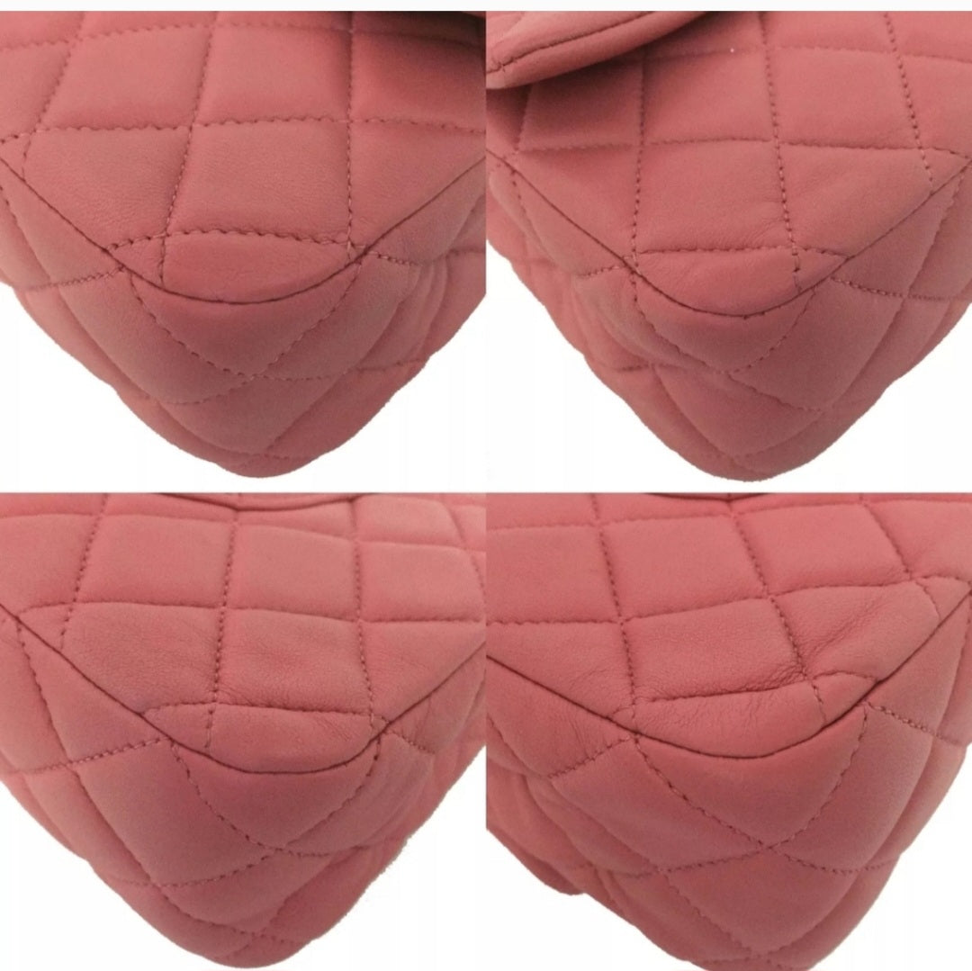 Preowned CHANEL Valentine Charms Quilted CC Lambskin Chain Shoulder Bag