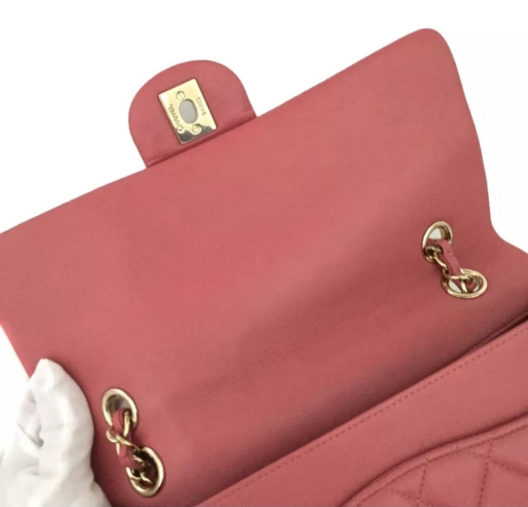 Preowned CHANEL Valentine Charms Quilted CC Lambskin Chain Shoulder Bag